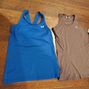 Under armor work out tips, set of 4, like new, size small